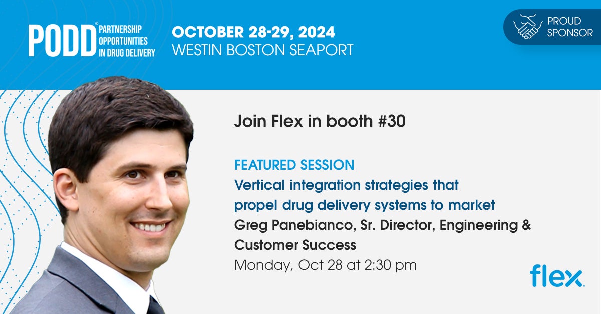The 14th annual PODD event featuring Greg Panebianco, Sr. Director of Engineering & Customer Success, Flex October 28th and 29th 2024