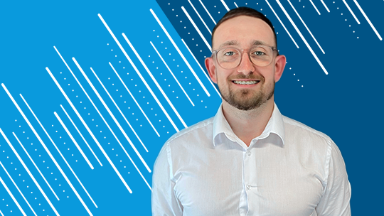 Headshot of Adam McGuckin, Flex intern turned marketing manager in Cork, Ireland