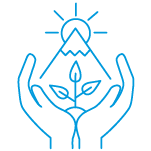 icon depicting our net zero greenhouse gas emissions strategy