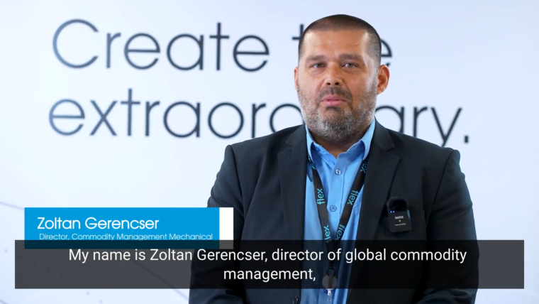 Zoltan Gerencser director commodity management mechanical at flex